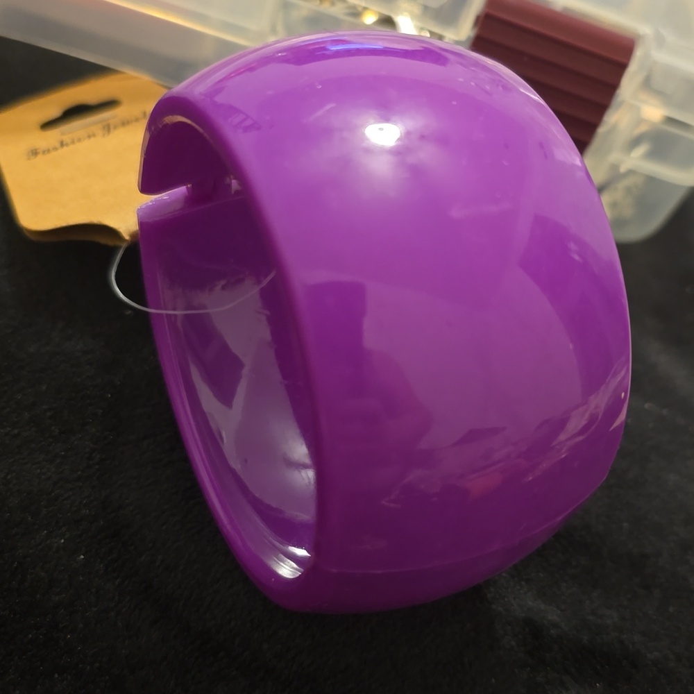 Purple cuff bracelet